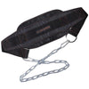 Black Thicken Fitness Weight Belt with Chain Dipping Belt for Lifting Pull Up Chin Up Kettlebell Barbel Bodybuilding Gym Belts